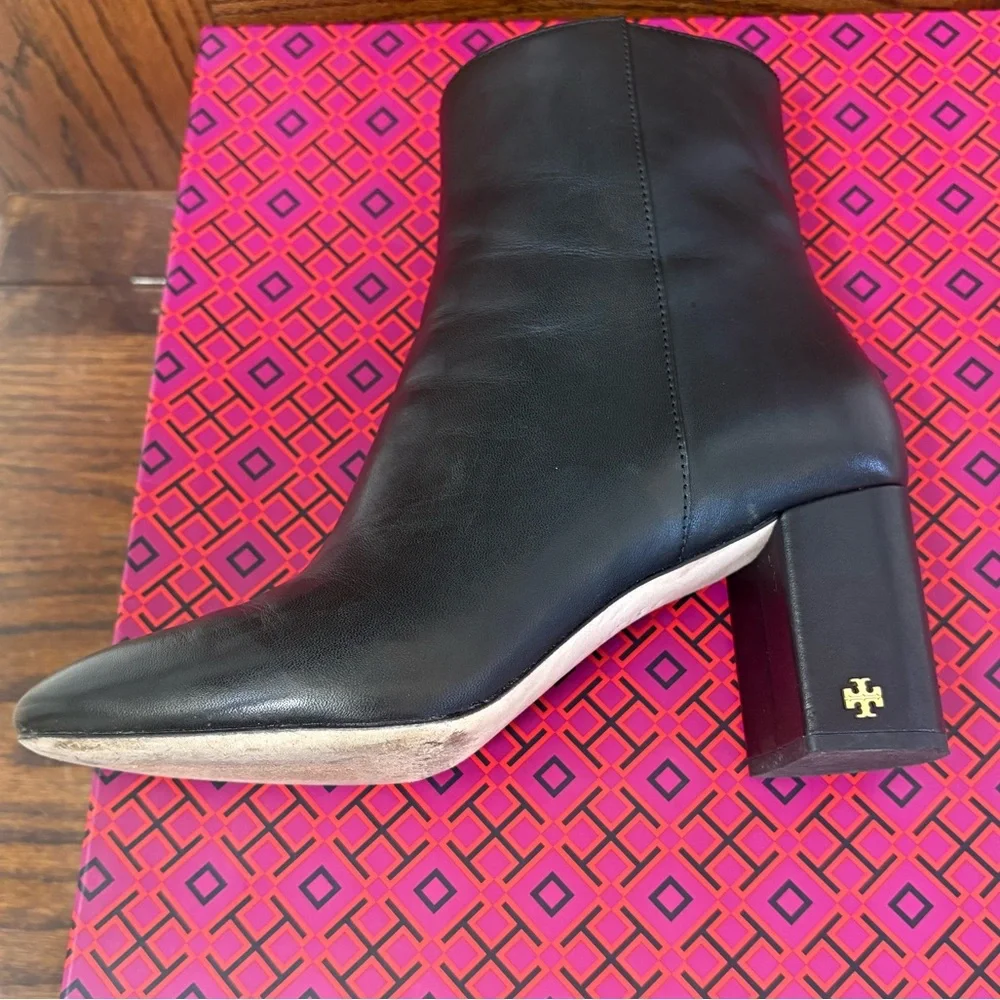 Tory Burch‎ Brookee 70MM Bootie Calf Leather | Color: Perfect Black